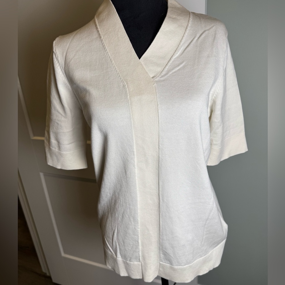 Pendleton Colby suit sweater cotton silk v neck